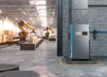 At the heart of the GA15‑45VSD is a new drive train and Variable Speed Drive. Image: Atlas Copco