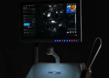 Farah believes the shift underway in pathology is about moving insight to the point of action and building the manufacturing capability. Images: Optiscan