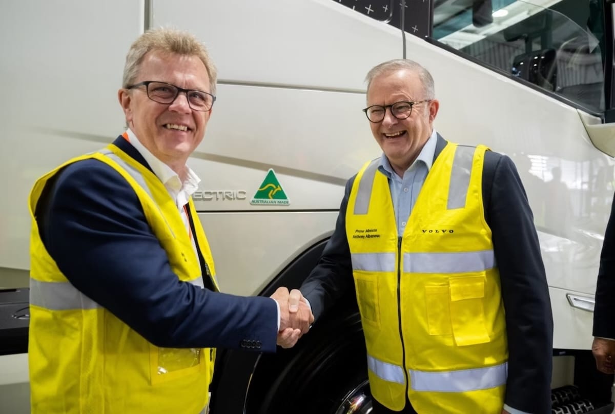 Aus-made Volvo electric trucks roll out